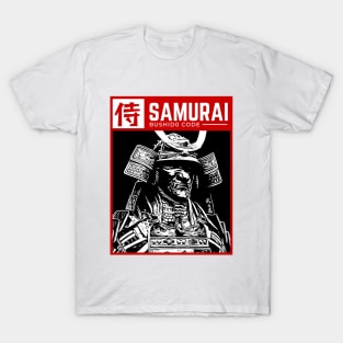 SAMURAI - BUSHIDO CODE (Red-White) T-Shirt